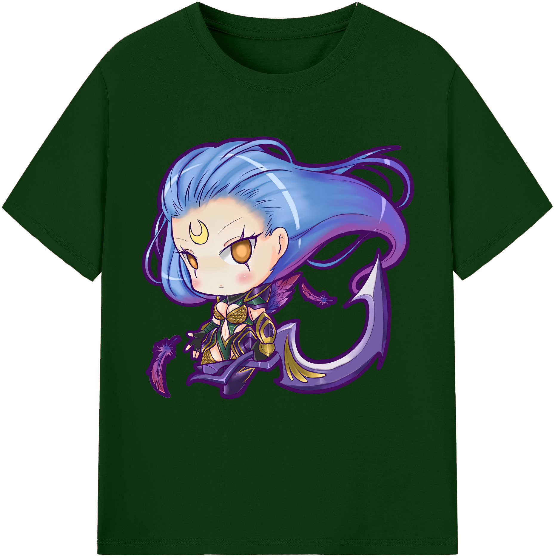 （画像用） リーグ・オブ・レジェンド League of Legends LOL 綿100％半袖Tシャツ（フロントプリント）
